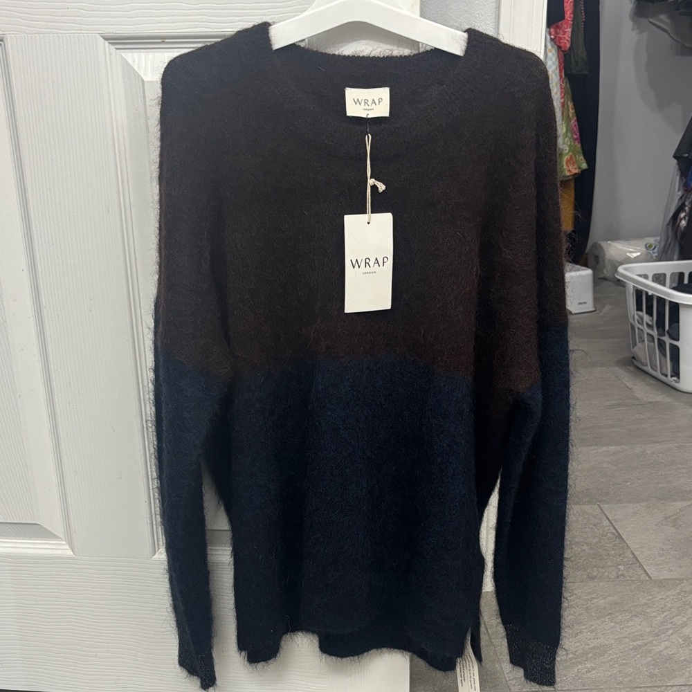 Women’s Two-Tone Sweater - Brown and Black